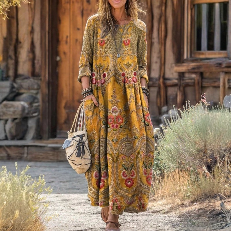 Rosalie - Cómodo vestido de ajuste favorecedor suelto