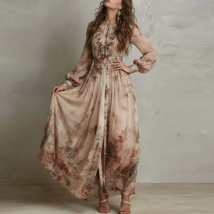 Amelia | Vestido maxi floral vintage