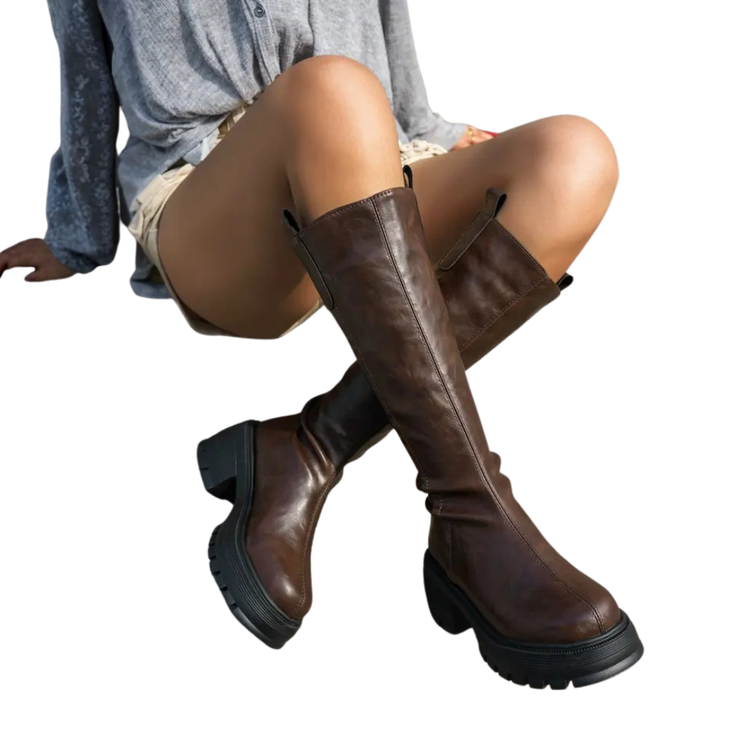 Britta™ - Botines de eje alto forrados con forro polar