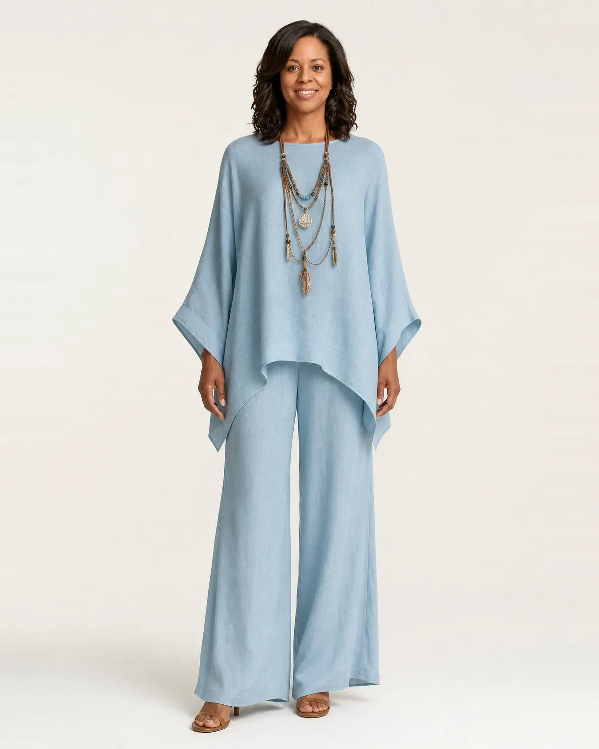 Majol | Set de lino con aspecto de lino