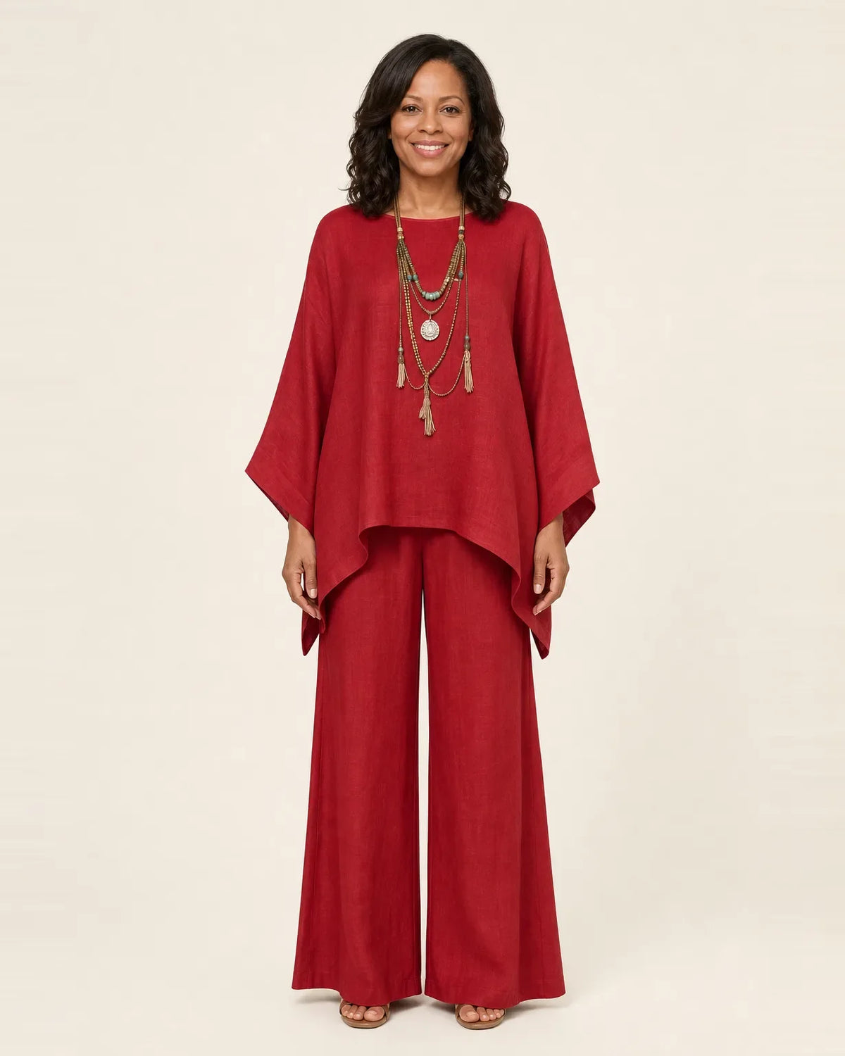 Majol | Set de lino con aspecto de lino