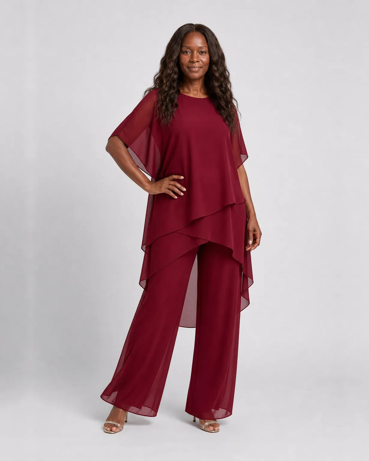 Roxina | Elegante conjunto de pantalón de fiesta de noche