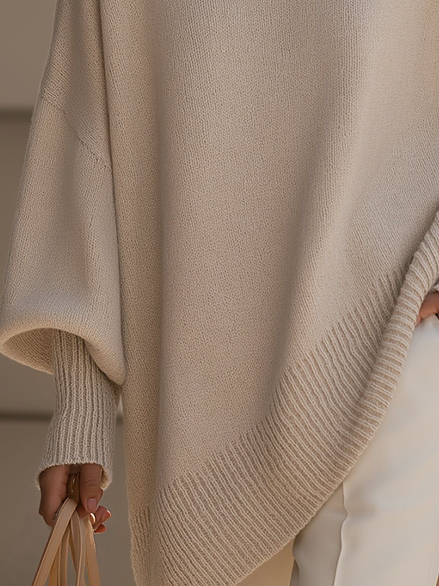 Clarisse | Jersey de punto holgado con cuello ancho