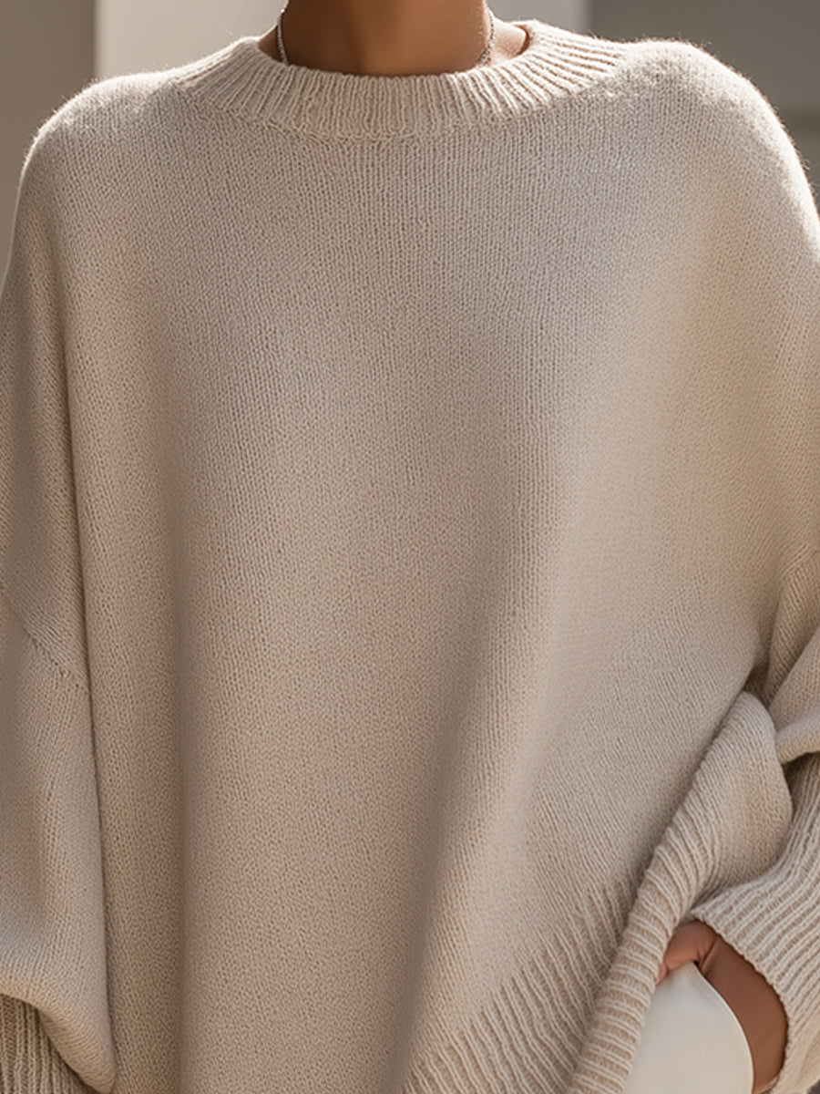 Clarisse | Jersey de punto holgado con cuello ancho
