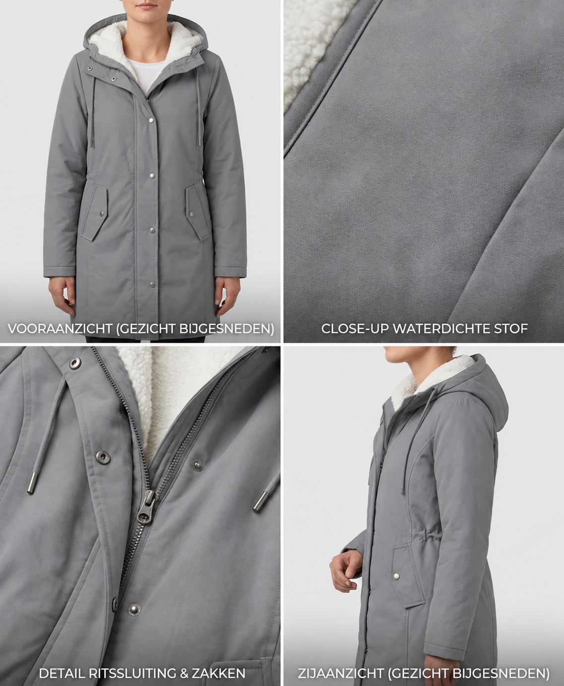 Marjorie | Chaqueta impermeable de primavera con capucha