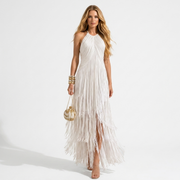 Azafrán | Vestido midi de manga larga