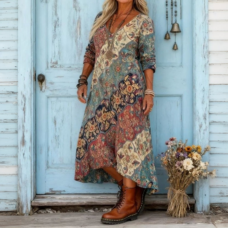 Lydia - Vestido de corte relajado femenino Flowy