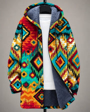 Amara | Chaqueta Heritage con capucha y estampado artístico