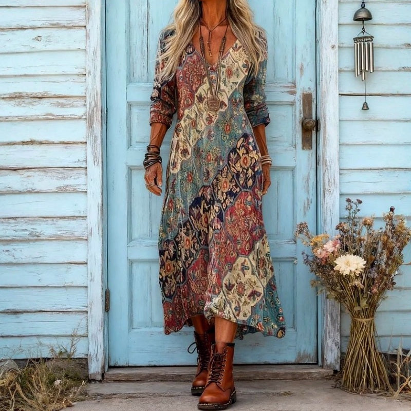 Lydia - Vestido de corte relajado femenino Flowy