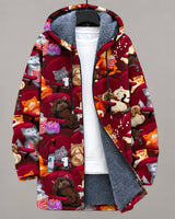 Amara | Chaqueta Heritage con capucha y estampado artístico