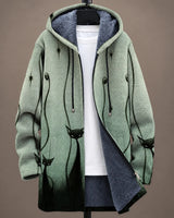 Elara | Chaqueta geométrica Heritage con capucha