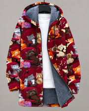 Celestine | Chaqueta geométrica con capucha