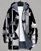Celestine | Chaqueta geométrica con capucha