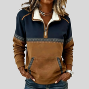 Alvette™ | Jersey con cuello de borreguito y media cremallera