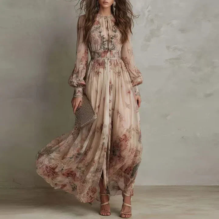 Amelia | Vestido maxi floral vintage
