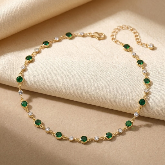 Collar Estación Esmeralda Oro