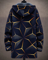 Celestine | Chaqueta geométrica con capucha