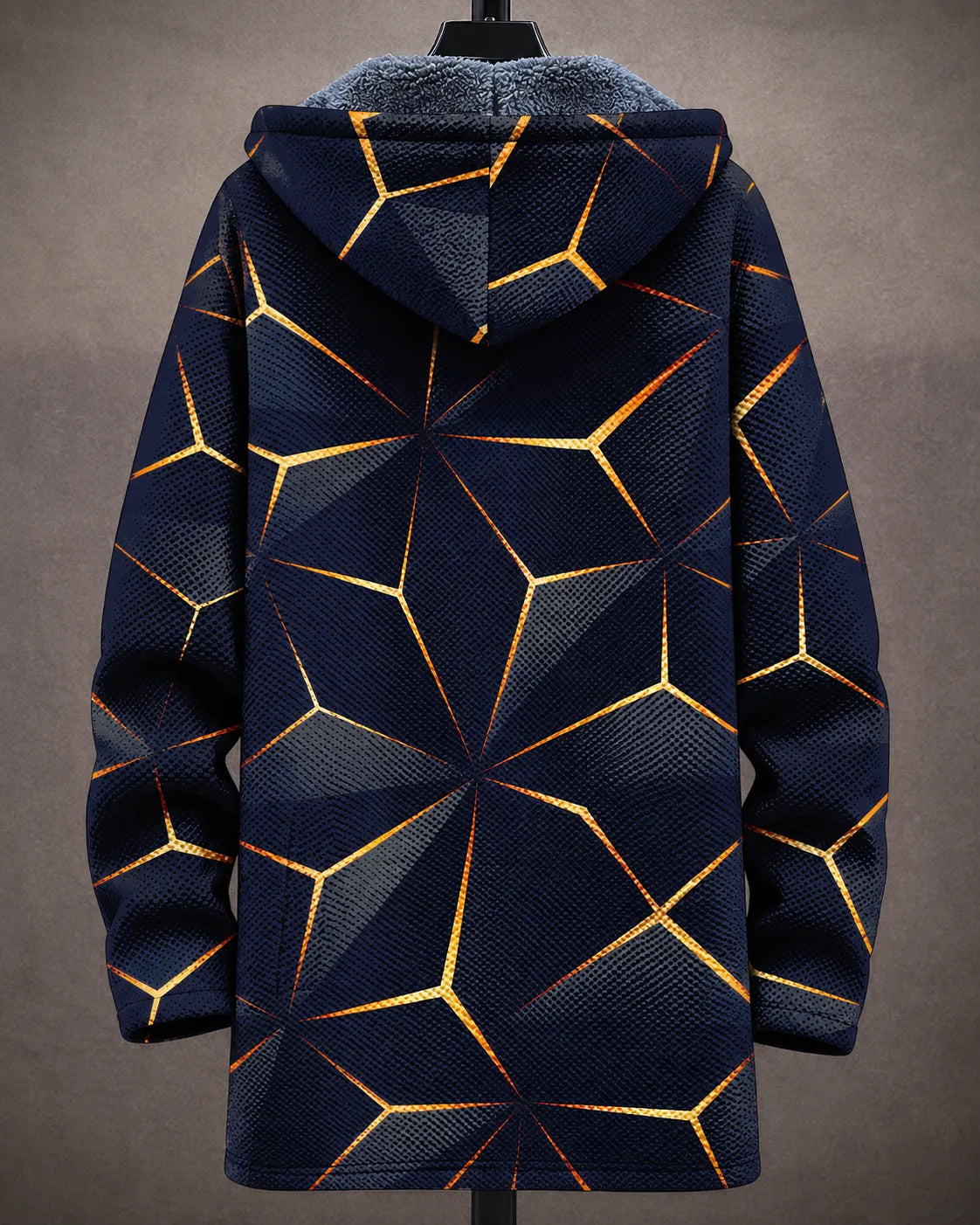 Celestine | Chaqueta geométrica con capucha