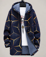 Celestine | Chaqueta geométrica con capucha