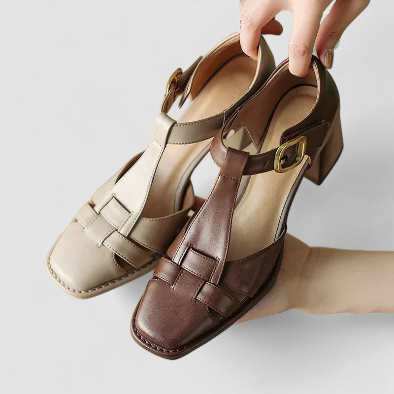 Elyxiana | Tacones ortopédicos con correa en T