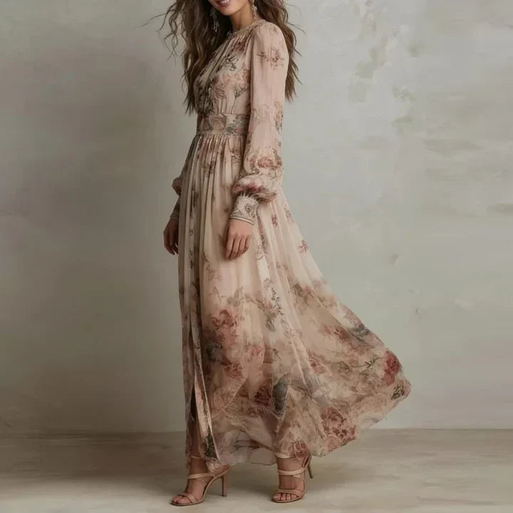 Amelia | Vestido maxi floral vintage