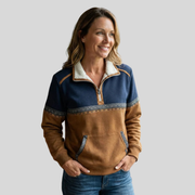 Alvette™ | Jersey con cuello de borreguito y media cremallera