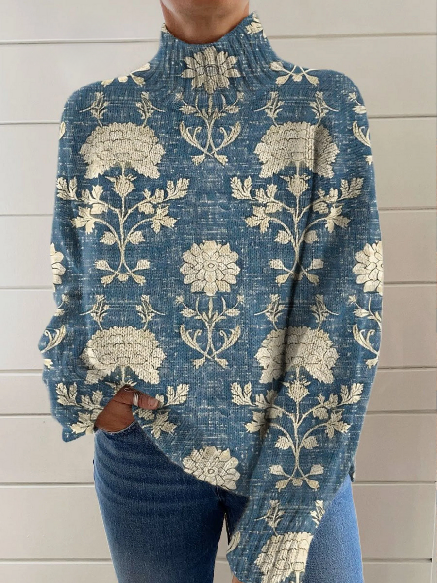 Lirio | cuello alto floral atemporal