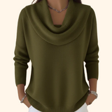 Julia | Jersey con cuello cascada