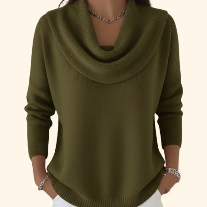 Julia | Jersey con cuello cascada