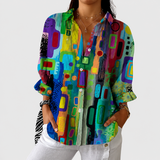 Blusa ligera y colorida con estampado