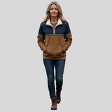 Alvette™ | Jersey con cuello de borreguito y media cremallera