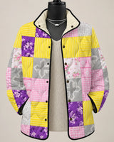 Celestine | Chaqueta de patchwork acolchada en diseño de soldadura