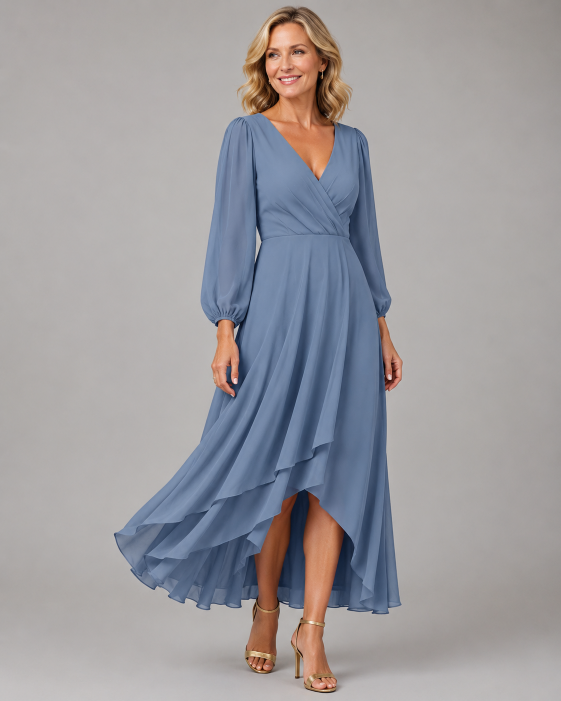 MIA™ | Elegante vestido largo con cuello en V