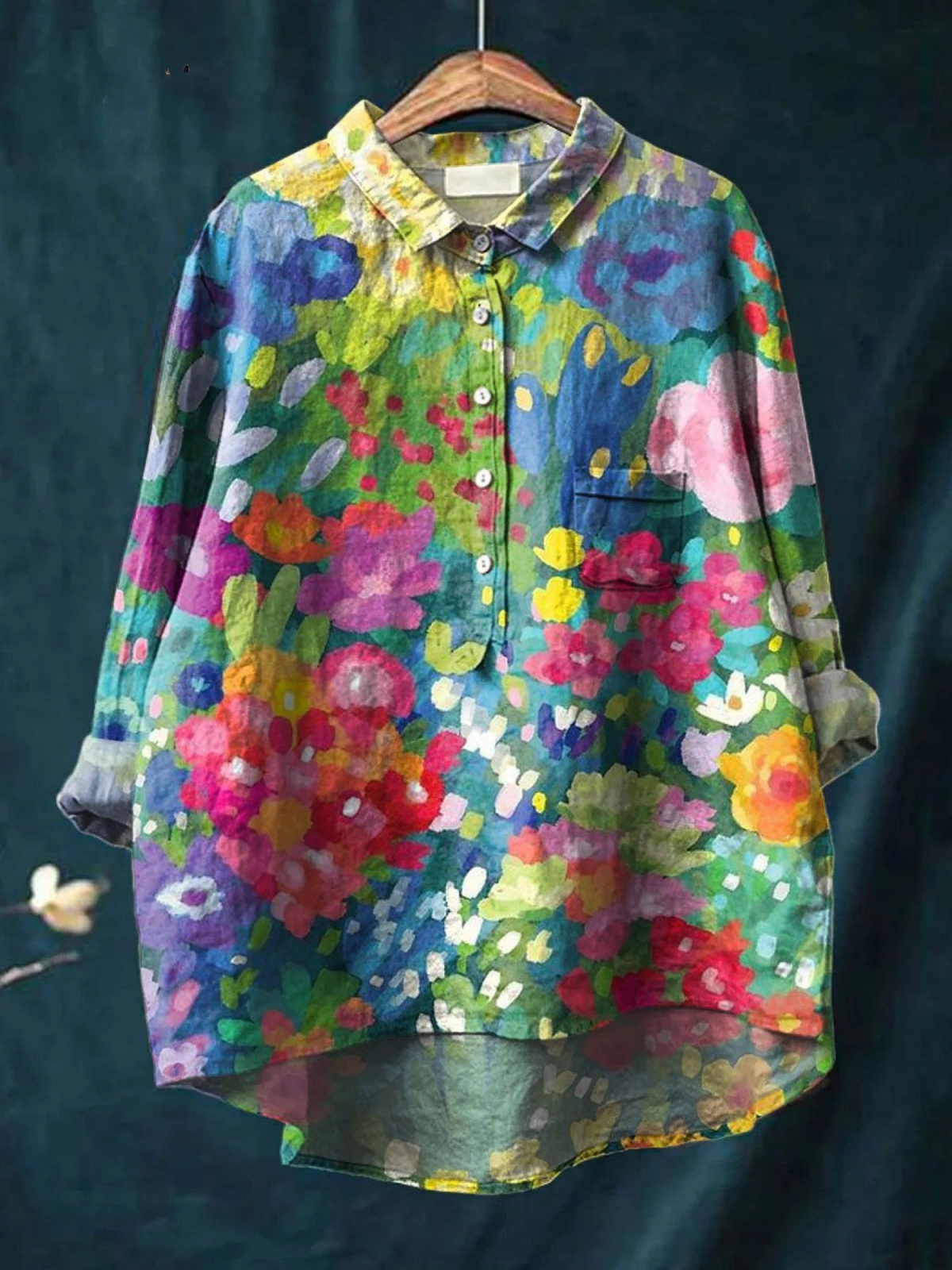 Jasimne | Camisa informal con un bonito estampado floral vintage