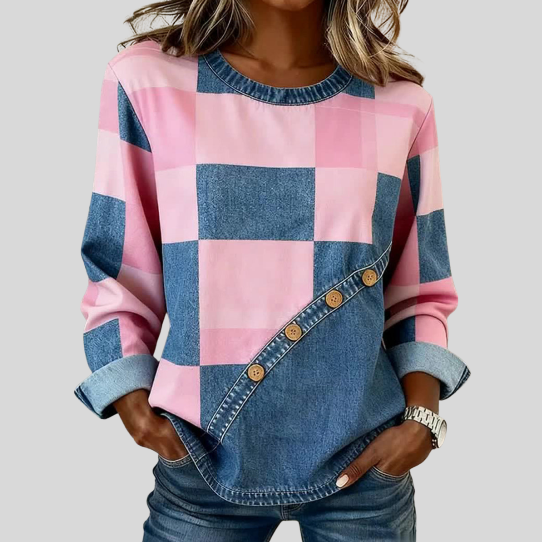 Tindelle™ | Sudadera artística de patchwork
