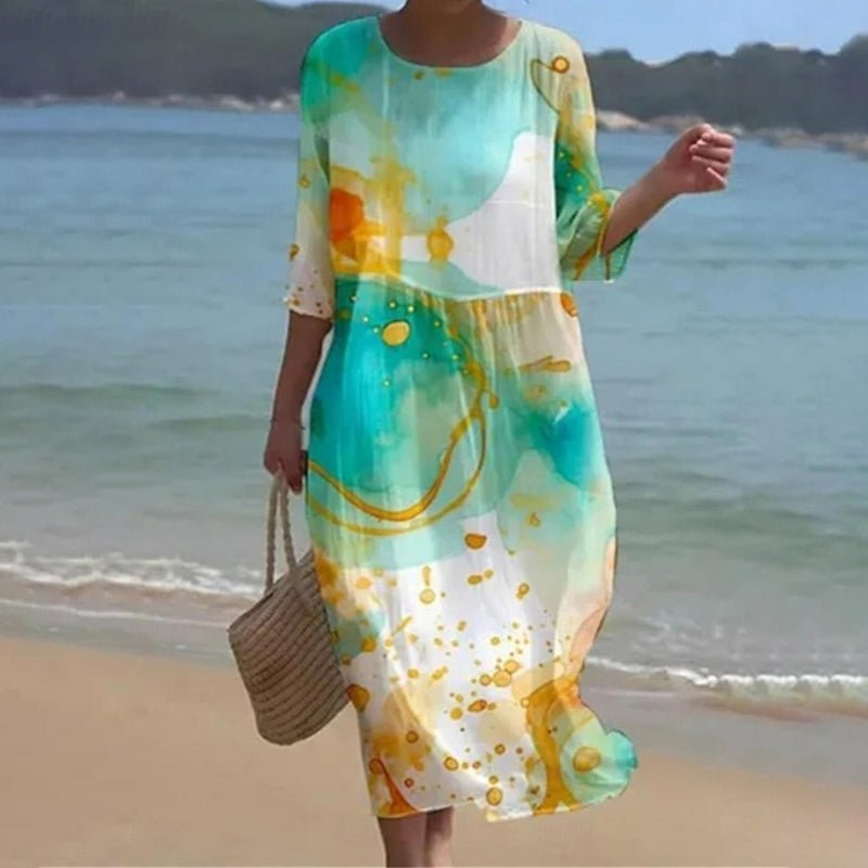 Zara | vestido de flores puesta de sol