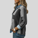 Meridell™ | Sudadera color block con estampado