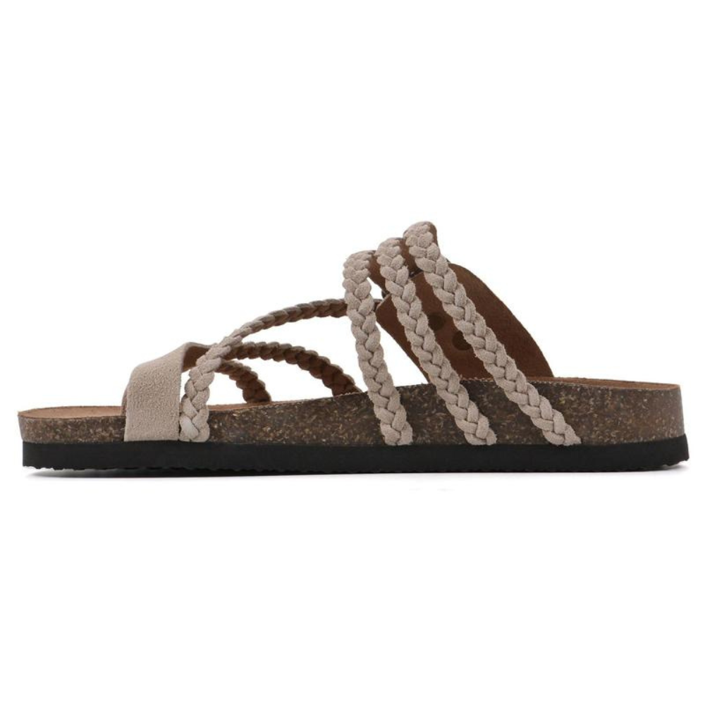 Jocelyn - Sandalias de corcho trenzado