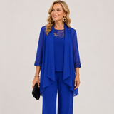 Éléonore | Conjunto de chaqueta fluida y pantalones anchos