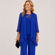 Éléonore | Conjunto de chaqueta fluida y pantalones anchos
