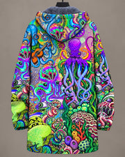 Marina | Chaqueta colorida de arte marino con capucha