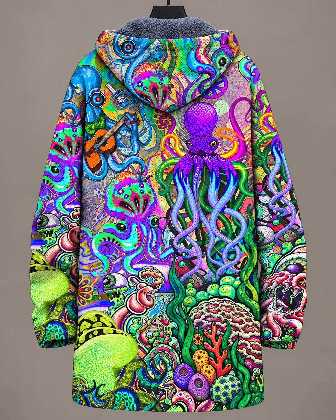 Marina | Chaqueta colorida de arte marino con capucha