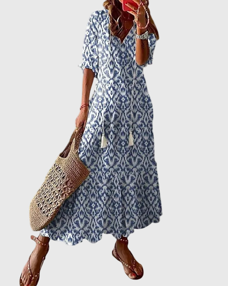 Sofía | Vestido maxi de verano vintage boho