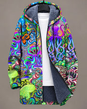Marina | Chaqueta colorida de arte marino con capucha
