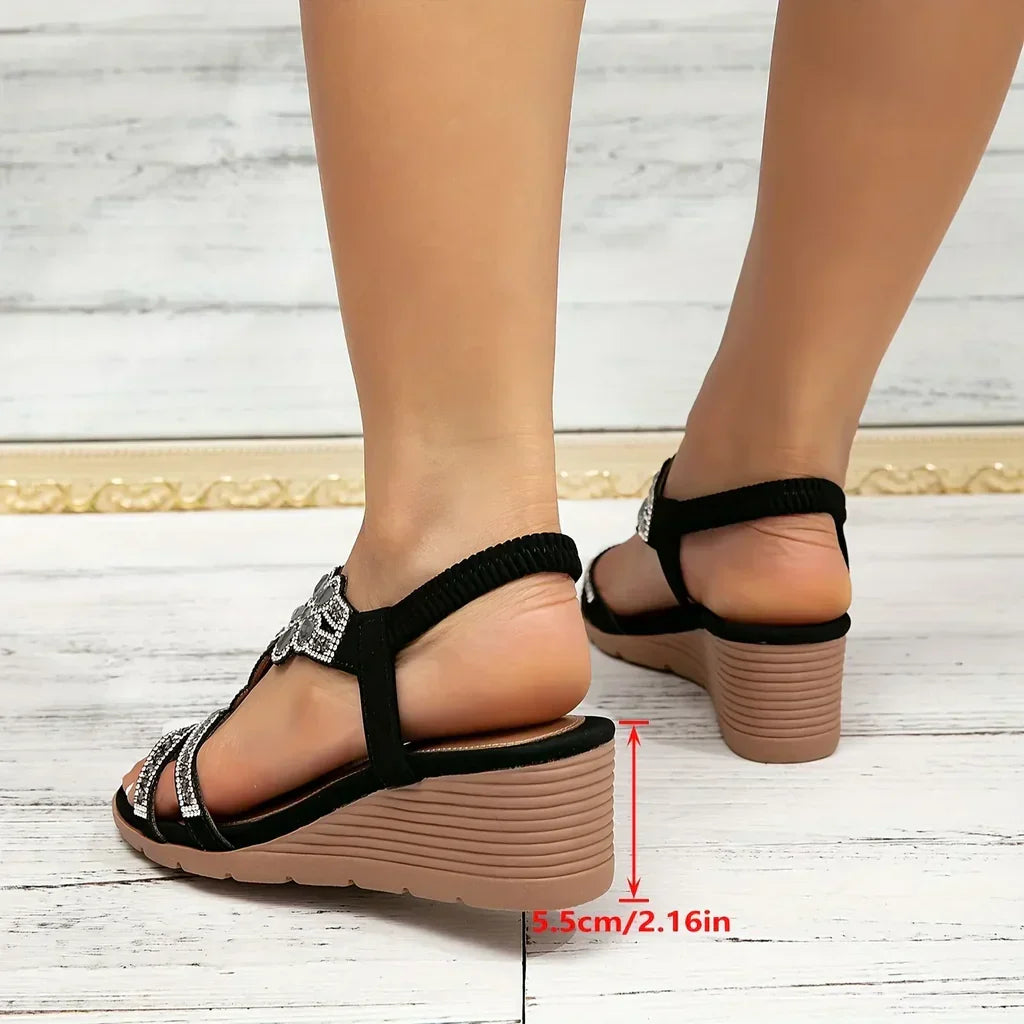 Sandalias de cuña ortopédicas para mujer