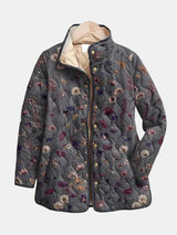 Niva | Chaqueta acolchada vintage con estampado floral