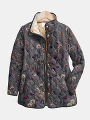 Niva | Chaqueta acolchada vintage con estampado floral