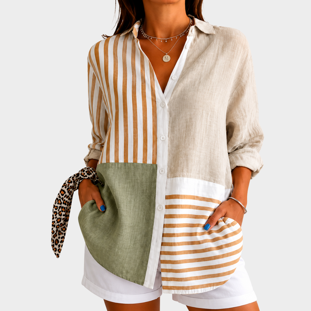 Kystharmoni – Blusa de patchwork