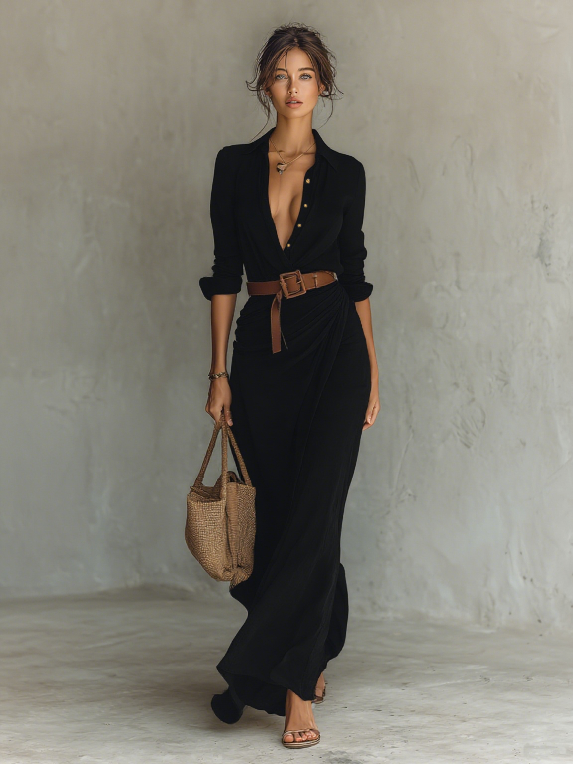 Victoire | Vestido largo holgado