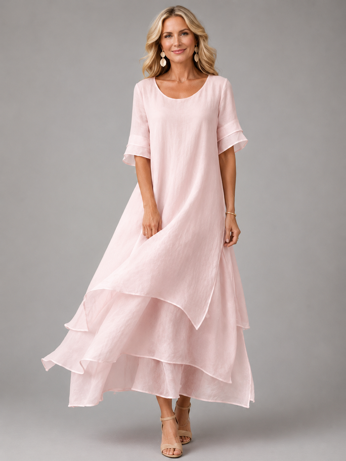 Liora™ | vestido maxi de gracia fluida